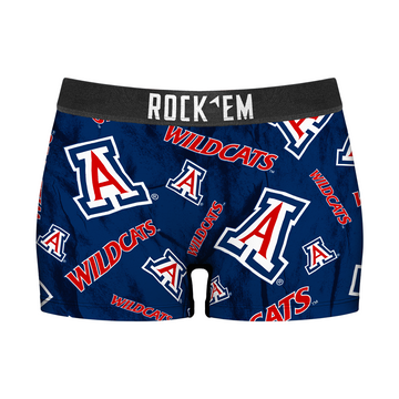 Women's Boy Shorts - Arizona Wildcats - Logo All-Over