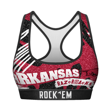 Women's Sports Bra - Arkansas Razorbacks - Team Blast