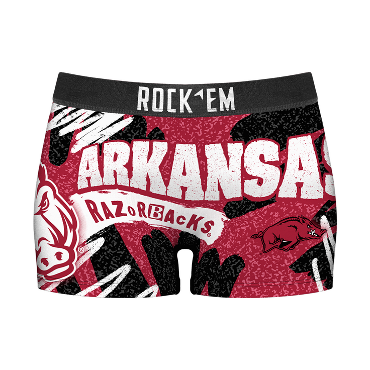 Women's Boy Shorts - Arkansas Razorbacks - Team Blast - {{variant_title}}