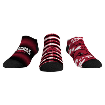 Arkansas Razorbacks - Low Cut  - Make Some Noise (3-Pack)