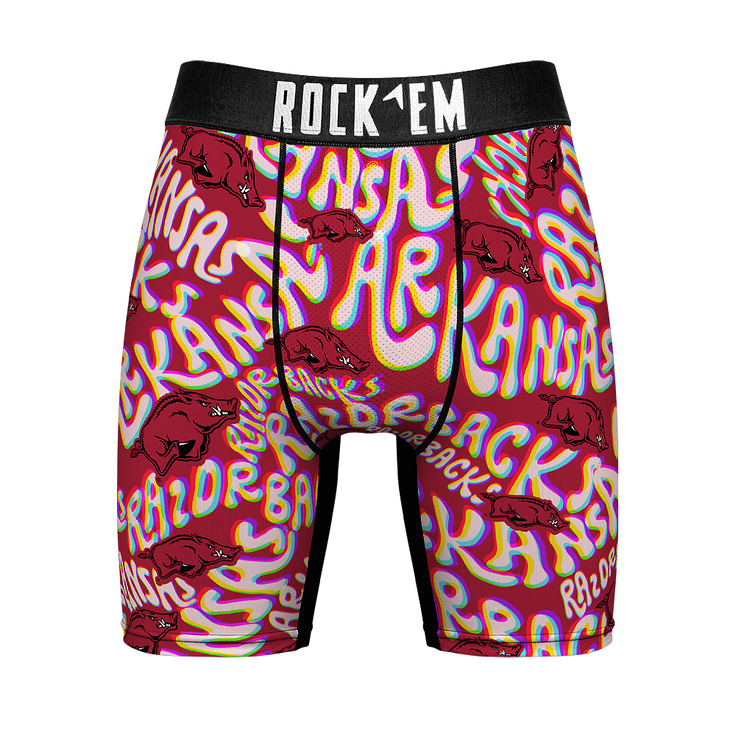 Boxer Briefs - Arkansas Razorbacks - Twisted Wordmark - {{variant_title}}