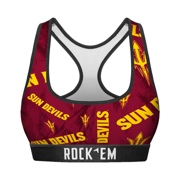 Women's Sports Bra - Arizona State Sun Devils - Logo All-Over