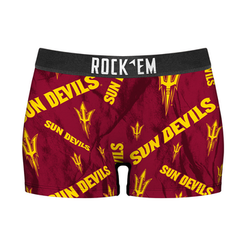 Women's Boy Shorts - Arizona State Sun Devils - Logo All-Over