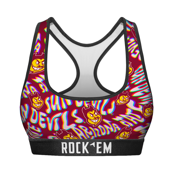 Women's Sports Bra - Arizona State Sun Devils - Twisted Wordmark - {{variant_title}}