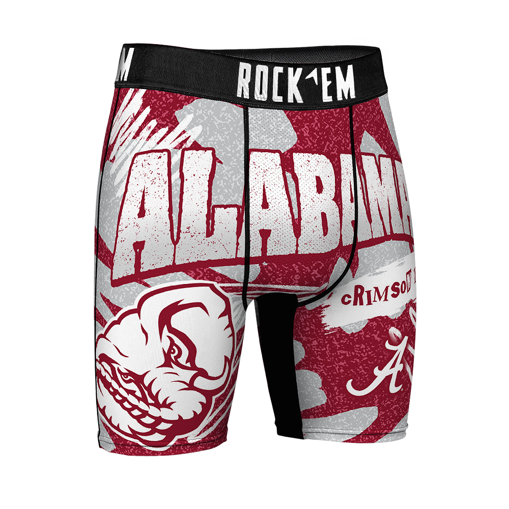 Alabama Crimson Tide - Boxer Briefs - Team Blast - Rock 'Em Socks