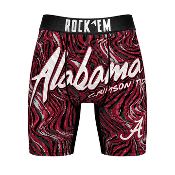 Boxer Briefs - Alabama Crimson Tide - Neon Wave