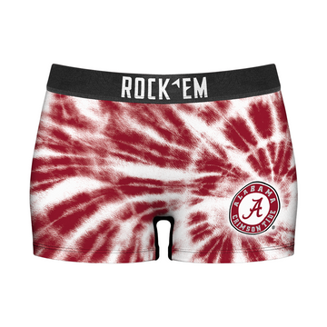 Women's Boy Shorts - Alabama Crimson Tide - Team Tie Dye