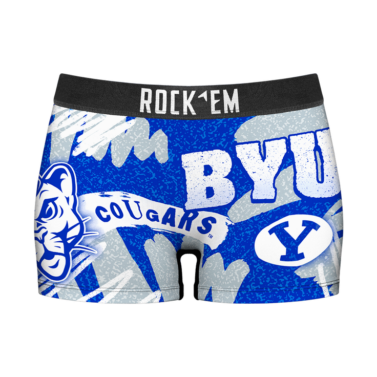 Women's Boy Shorts - BYU Cougars - Team Blast - {{variant_title}}