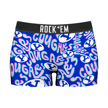 Women's Boy Shorts - BYU Cougars - Twisted Wordmark