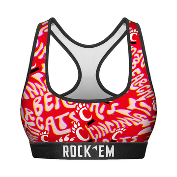 Women's Sports Bra - Cincinnati Bearcats - Twisted Wordmark