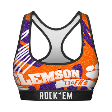 Women's Sports Bra - Clemson Tigers - Team Blast