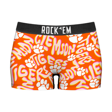 Women's Boy Shorts - Clemson Tigers - Twisted Wordmark