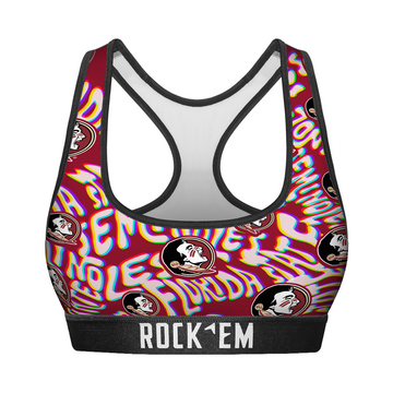 Women's Sports Bra - Florida State Seminoles - Twisted Wordmark