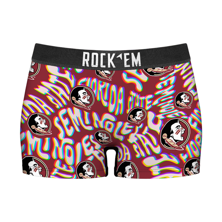 Women's Boy Shorts - Florida State Seminoles - Twisted Wordmark - {{variant_title}}