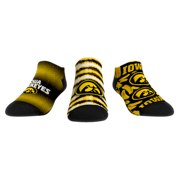 Iowa Hawkeyes - Low Cut  - Make Some Noise (3-Pack)