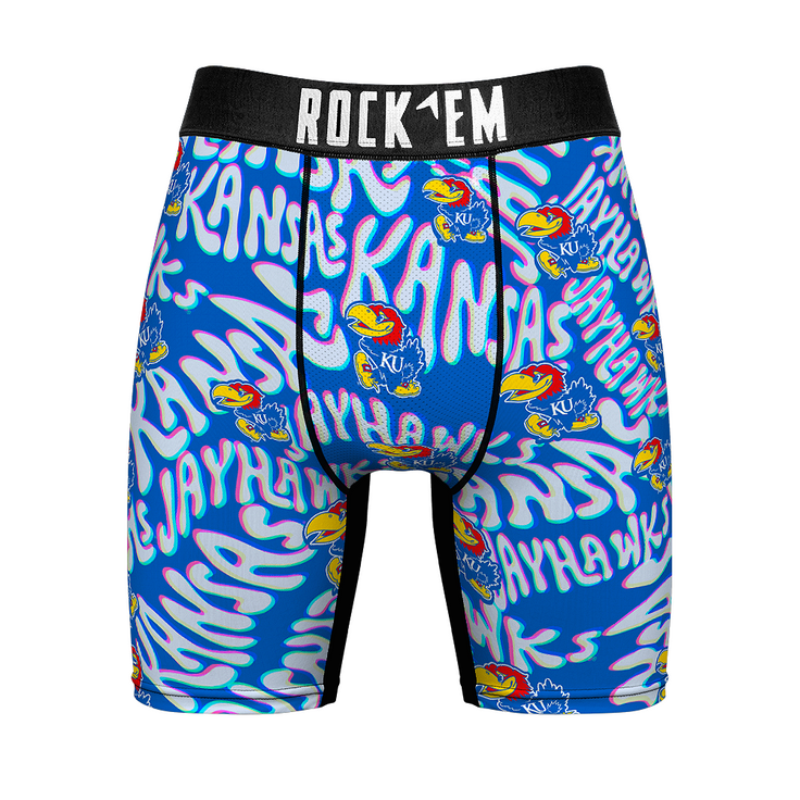 Boxer Briefs - Kansas Jayhawks - Twisted Wordmark - {{variant_title}}