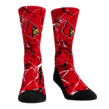 Louisville Cardinals - Cracked Marble
