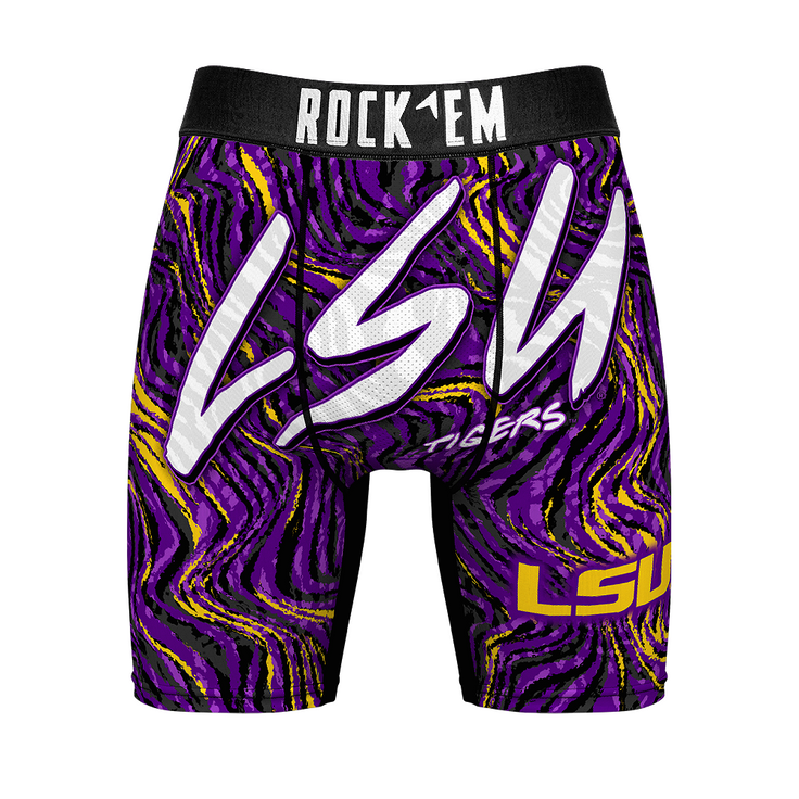 Boxer Briefs - LSU Tigers - Neon Wave - {{variant_title}}