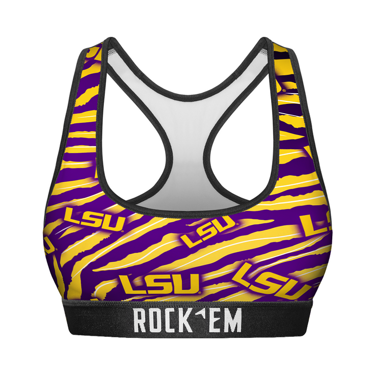 Women's Sports Bra - LSU Tigers - Tiger Stripes - {{variant_title}}