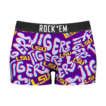 Women's Boy Shorts - LSU Tigers - Twisted Wordmark