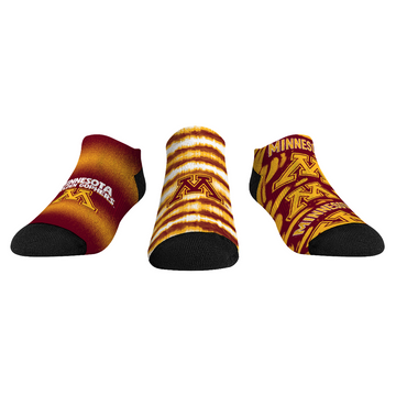 Minnesota Golden Gophers - Low Cut  - Make Some Noise (3-Pack)