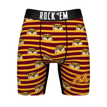 Boxer Briefs - Minnesota Golden Gophers - Peek-A-Boo Stripes