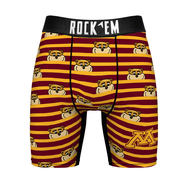 Boxer Briefs - Minnesota Golden Gophers - Peek-A-Boo Stripes - {{variant_title}}
