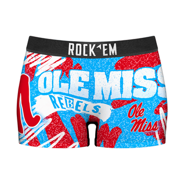 Women's Boy Shorts - Ole Miss Rebels - Team Blast