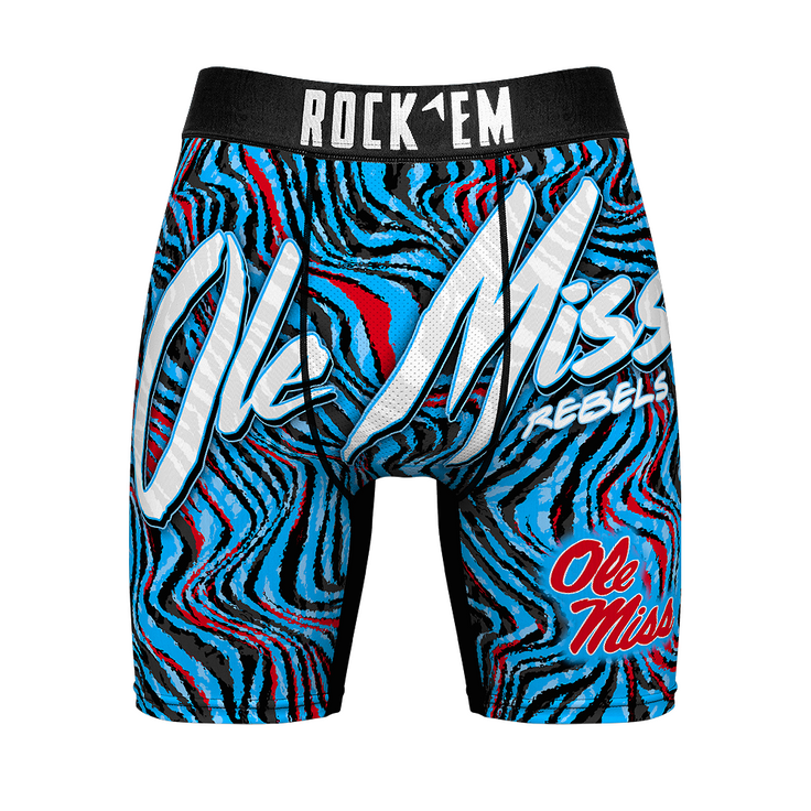 Boxer Briefs - Ole Miss Rebels - Neon Wave - {{variant_title}}