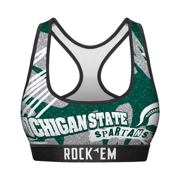 Women's Sports Bra - Michigan State Spartans - Team Blast