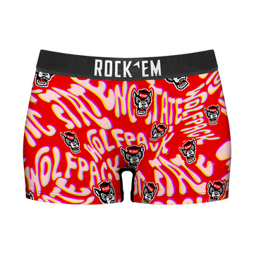 Women's Boy Shorts - NC State Wolfpack  - Twisted Wordmark