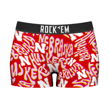 Women's Boy Shorts - Nebraska Huskers - Twisted Wordmark