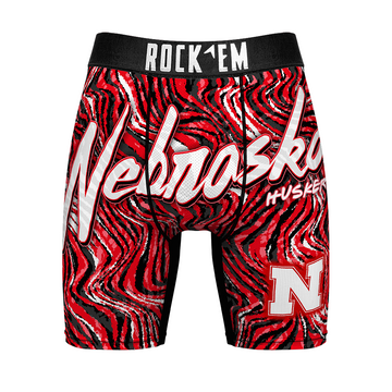 Boxer Briefs - Nebraska Cornhuskers - Neon Wave