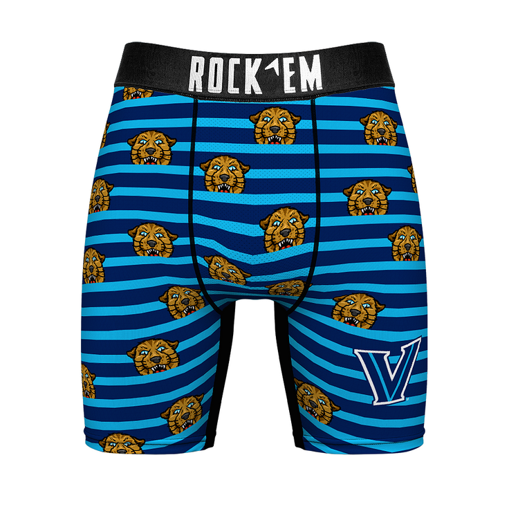 Boxer Briefs - Villanova Wildcats - Peek-A-Boo Stripes - {{variant_title}}
