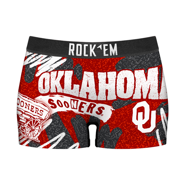 Women's Boy Shorts - Oklahoma Sooners - Team Blast - {{variant_title}}