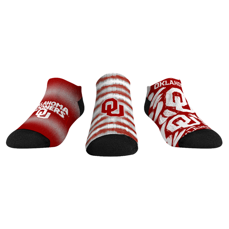 Oklahoma Sooners - Low Cut  - Make Some Noise (3-Pack) - {{variant_title}}