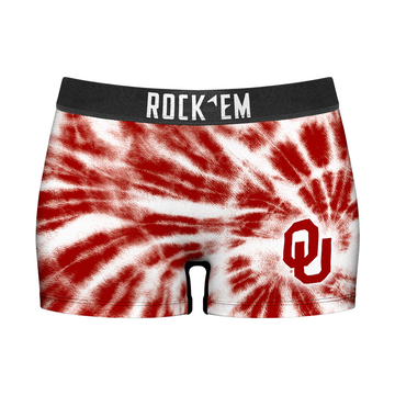 Women's Boy Shorts - Oklahoma Sooners - Team Tie Dye