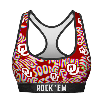 Women's Sports Bra - Oklahoma Sooners - Twisted Wordmark