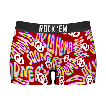 Women's Boy Shorts - Oklahoma Sooners - Twisted Wordmark