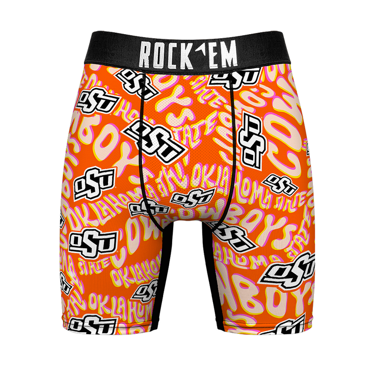 Boxer Briefs - Oklahoma State Cowboys - Twisted Wordmark - {{variant_title}}