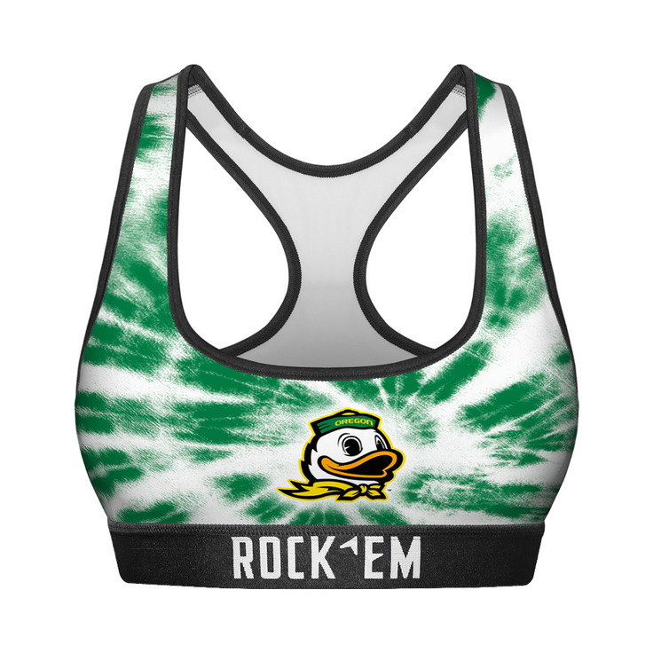 Women's Sports Bra - Oregon Ducks - Team Tie Dye - {{variant_title}}