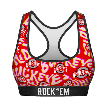 Women's Sports Bra - Ohio State Buckeyes - Twisted Wordmark