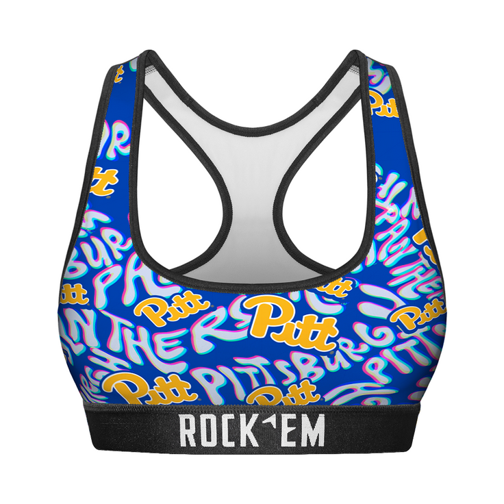Women's Sports Bra - Pittsburgh Panthers - Twisted Wordmark - {{variant_title}}