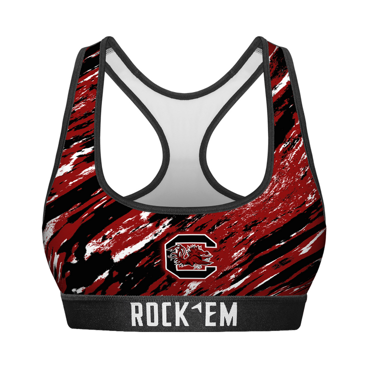 Women's Sports Bra - South Carolina Gamecocks - Retro Paint - {{variant_title}}