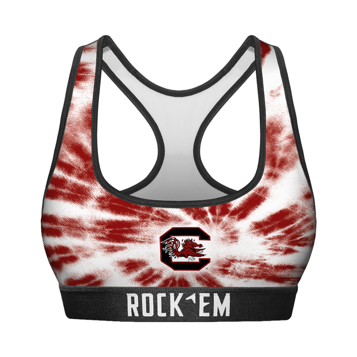 Women's Sports Bra - South Carolina Gamecocks - Team Tie Dye - {{variant_title}}