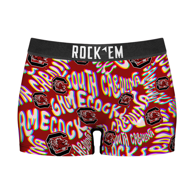 Women's Boy Shorts - South Carolina Gamecocks - Twisted Wordmark - {{variant_title}}