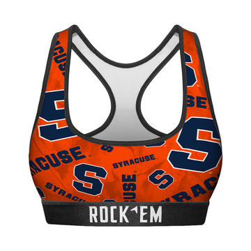 Women's Sports Bra - Syracuse Orange - Logo All-Over