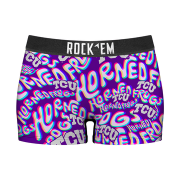 Women's Boy Shorts - TCU Horned Frogs - Twisted Wordmark
