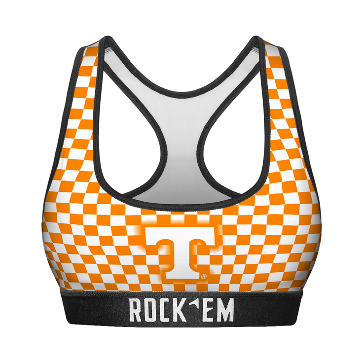 Women's Sports Bra - Tennessee Volunteers - Full Checkerboard - {{variant_title}}