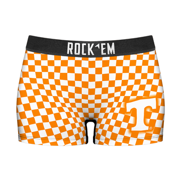 Women's Boy Shorts - Tennessee Volunteers - Full Checkerboard